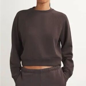 SKIMS 
French Terry Cropped Sweatshirt